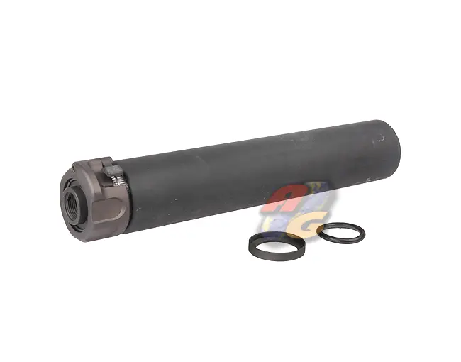 Angry Gun Socom762 Dummy Silencer with Flash Hider - Long (BK)