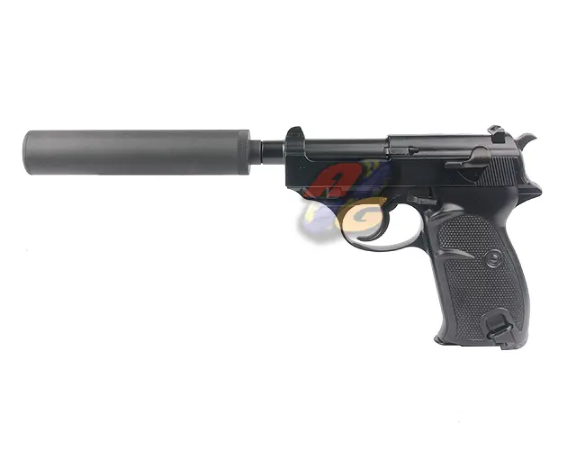WE P38 S with Silencer ( BK )