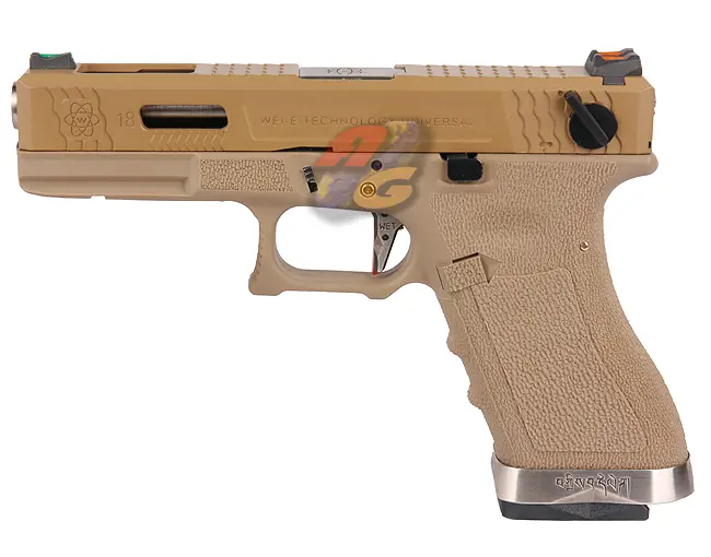 WE G18C T10 GBB (TAN Slide, SV Barrel, TAN Frame)