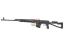 A&K SVD Dragunov AEG Sniper Rifle with Folding Tube Stock - Black