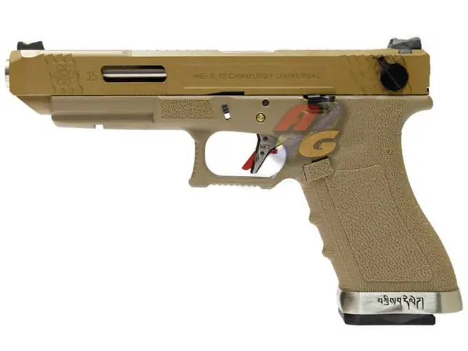 WE G35 T10 GBB ( TAN Slide, SV Barrel, TAN Frame )