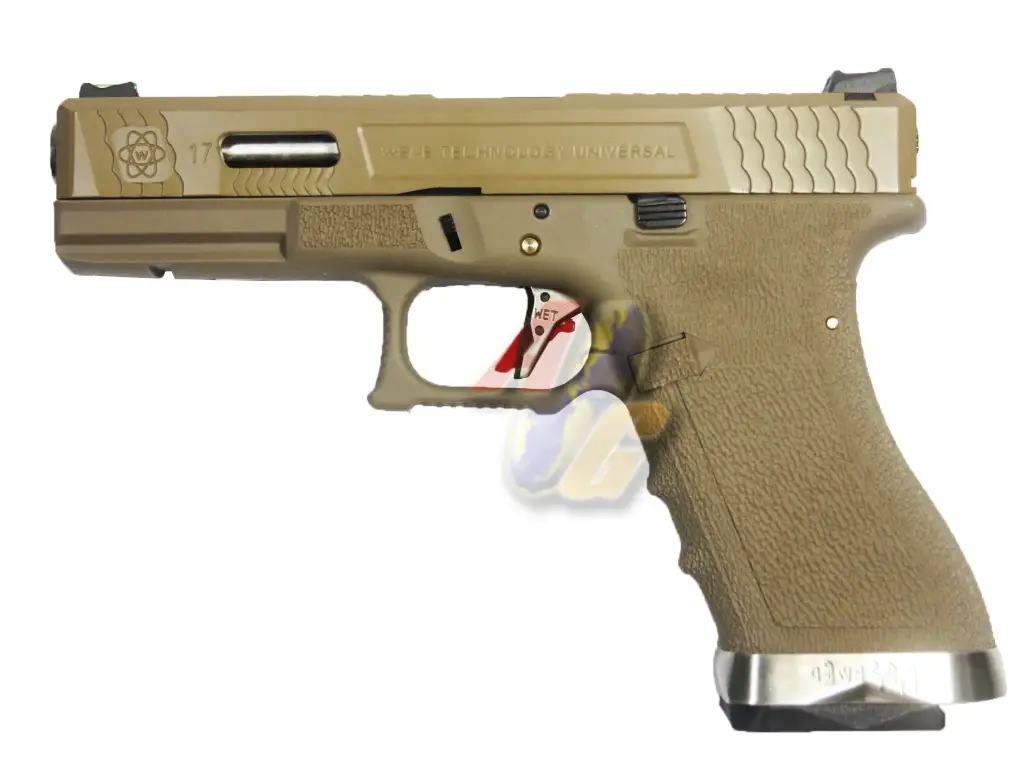 WE G17 T10 GBB (TAN Slide, SV Barrel, TAN Frame)
