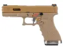 WE G17 T9 GBB ( TAN Slide, GD Barrel, TAN Frame )