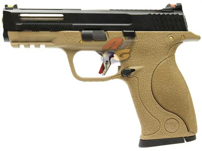 WE Toucan AUTO T4 B with Hold GBB (BK Slide/ SV Barrel/ TAN Frame)
