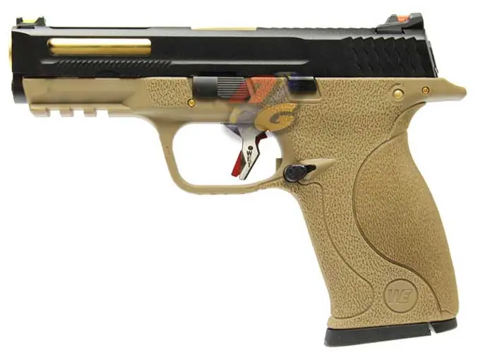 WE Toucan AUTO T3 B with Hold GBB (BK Slide/ GD Barrel/ TAN Frame)