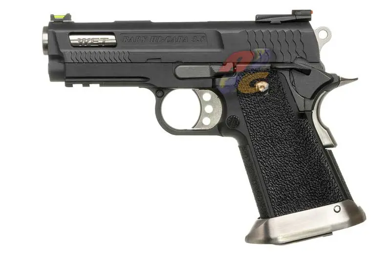 WE Hi-Capa 3.8 Brontosaurus Gas Blowback Pistol - BK