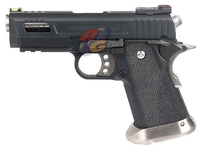 WE Hi-Capa 3.8 Velociraptor Gas Blowback Pistol - BK