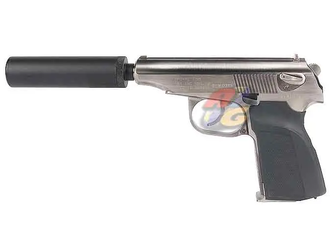 WE Makarov Gas Pistol with Marking and Silencer ( SV )