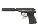 WE Makarov Gas Pistol with Marking and Silencer ( BK )