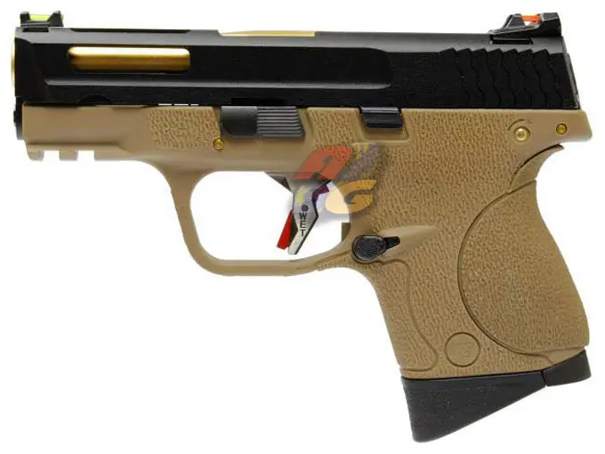 WE Toucan S T3 B with Hold GBB (BK Slide, GD Barrel, TAN Frame)