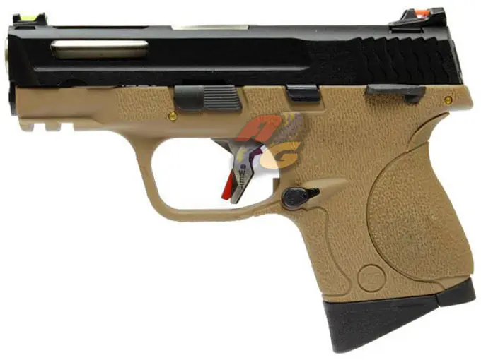 WE Toucan S AUTO T4 A GBB (BK Slide, SV Barrel, TAN Frame)