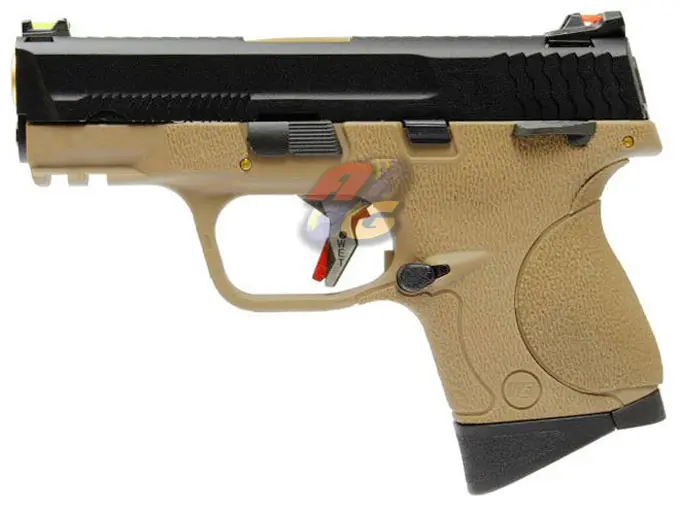 WE Toucan S AUTO T3 A GBB (BK Slide, GD Barrel, TAN Frame)