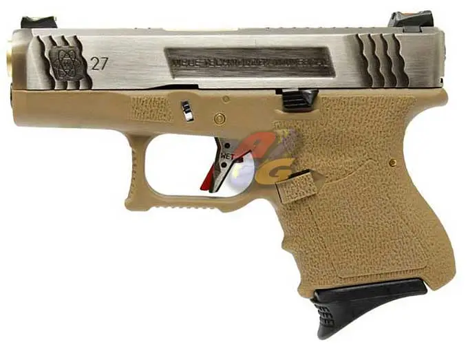 WE G27 T4 GBB (SV Slide, GD Barrel, TAN Frame)