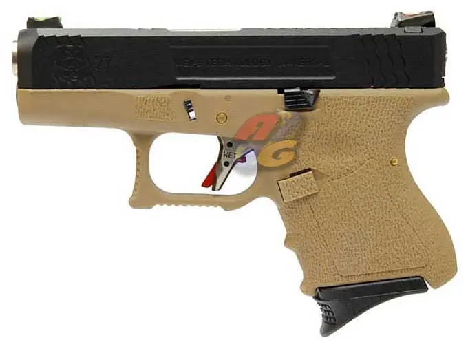 WE G27 T2 GBB (BK Slide, SV Barrel, TAN Frame)
