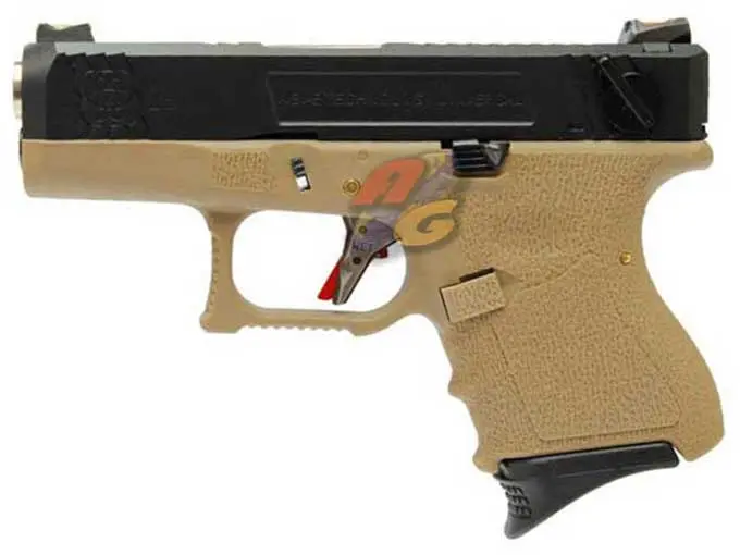 WE G26 T2 GBB (BK Slide, SV Barrel, TAN Frame)