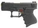 WE G26 T1 GBB (BK Slide, GD Barrel, BK Frame)