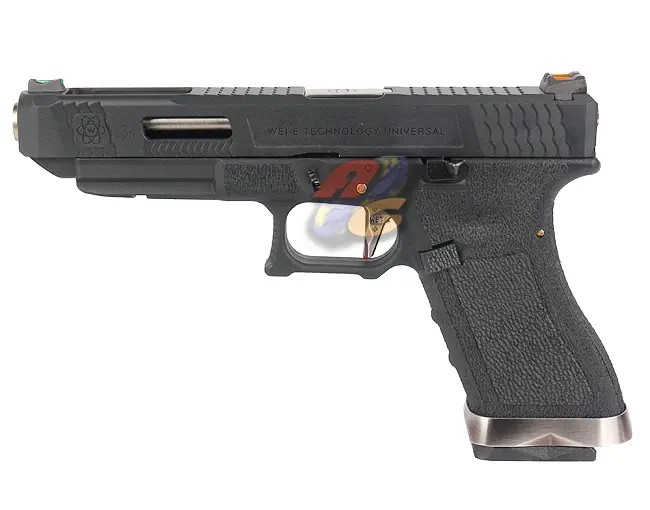 WE G34 T5 GBB (BK Slide, SV Barrel, BK Frame)