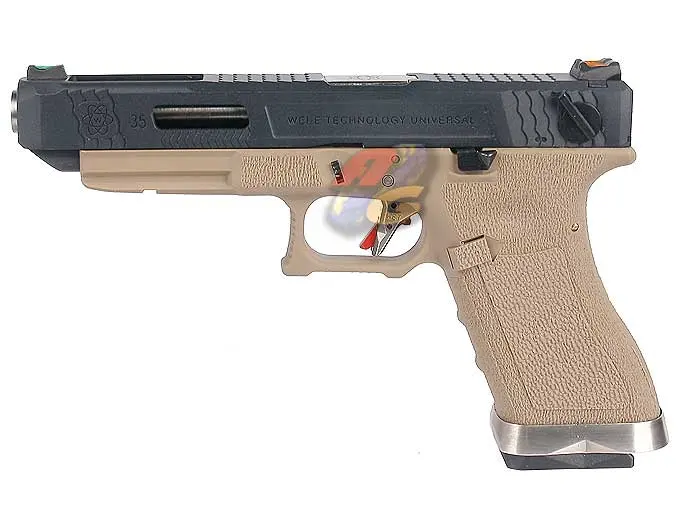 WE G35 T2 GBB ( BK Slide, SV Barrel, TAN Frame )