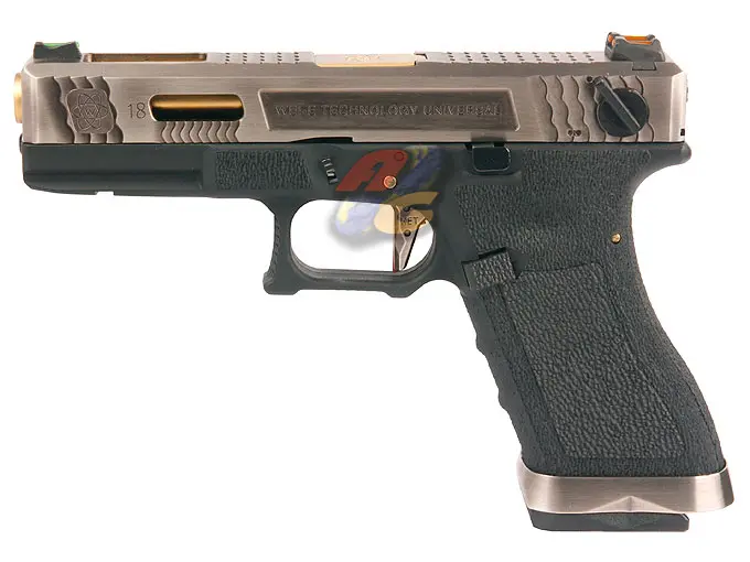 WE G18C T3 GBB (SV Slide, GD Barrel, BK Frame)