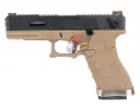 WE G18C T2 GBB ( BK Slide, SV Barrel, TAN Frame )