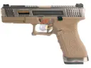 WE G17 T4 GBB ( SV Slide, GD Barrel, TAN Frame )