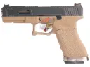 WE G17 T2 GBB (BK Slide, SV Barrel, TAN Frame)