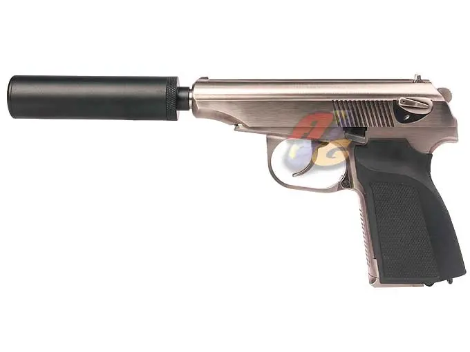 [WE-GP-0582] WE Makarov Gas Pistol with Silencer ( SV )