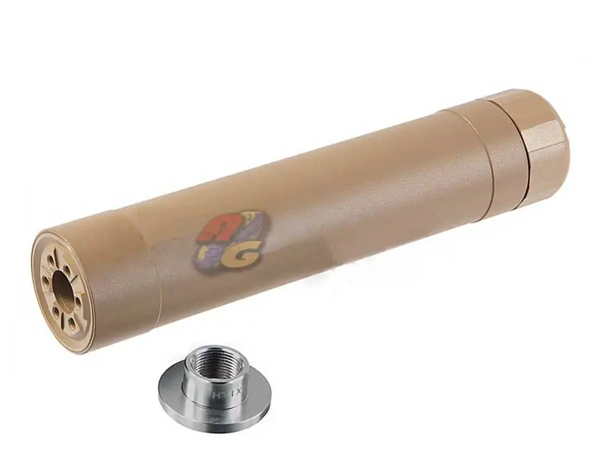 Crusader TR45S Airsoft Suppressor - TAN (14mm-/16mm+)
