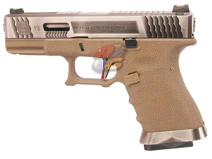 WE G19 T8 GBB ( SV Slide, SV Barrel, TAN Frame )