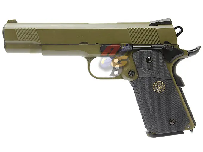 WE M.E.U. Full Metal Gas Pistol - OD