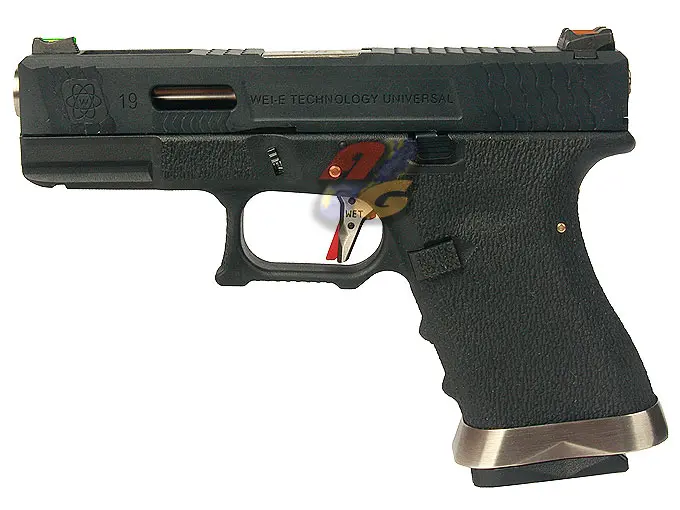 WE G19 T5 GBB (BK Slide, SV Barrel, BK Frame)