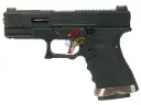 WE G19 T5 GBB (BK Slide, SV Barrel, BK Frame)