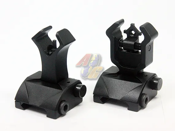 CYMA Diamond Shaped Aperture Flip-Up Sight Set for 20mm Rail