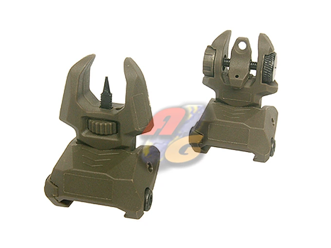 FAB Style Flip-Up/ Back Up Sight Set - OD