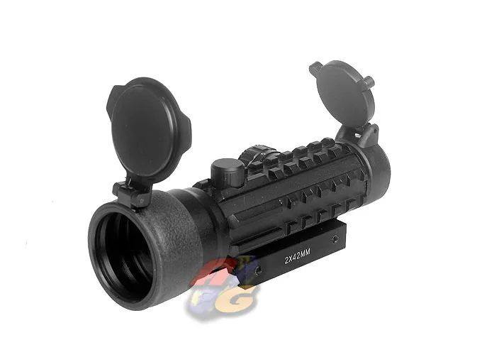 [AGK-DS-2X42TRIRG] AGK 2 X 42 TRI-Rail Illuminated Red/ Green Dot Sight