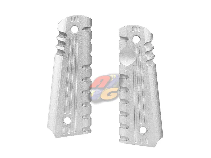 Army Force CNC Aluminum Grip Panel for M1911A1 GBB Series (Silver)