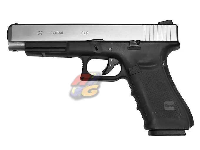 WE G34 Gen4 GBB Pistol (SV Metal Slide/ BK Frame)
