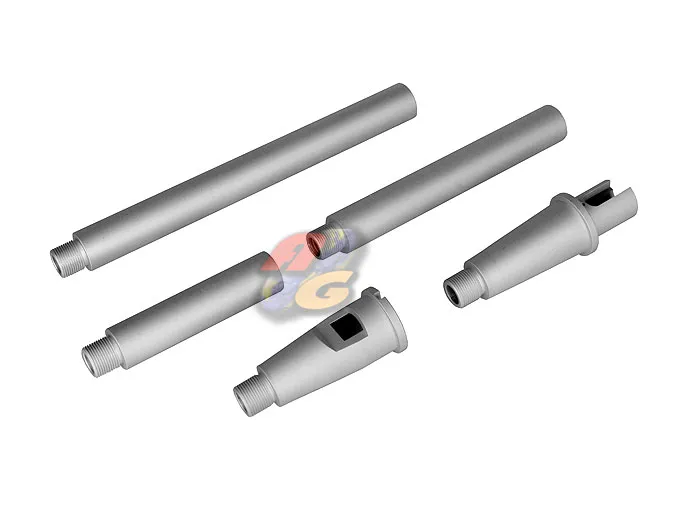 Army Force 5 Pieces Type Outer Barrel for M4 AEG and GBB (Silver)