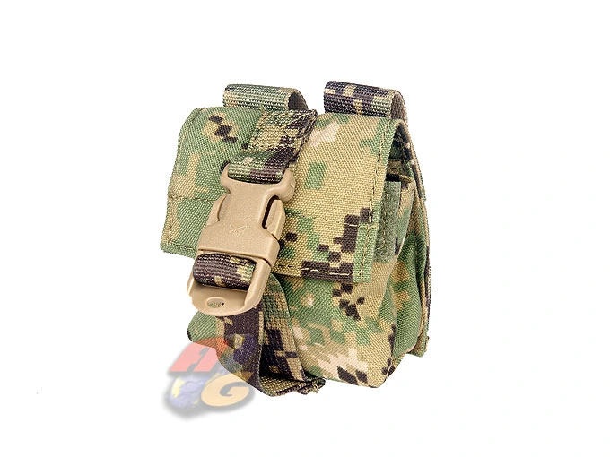 [EM-6369-DWL] Emerson Gear LBT Style Modular Single Frag Grenade Pouch - Digital Wood Land