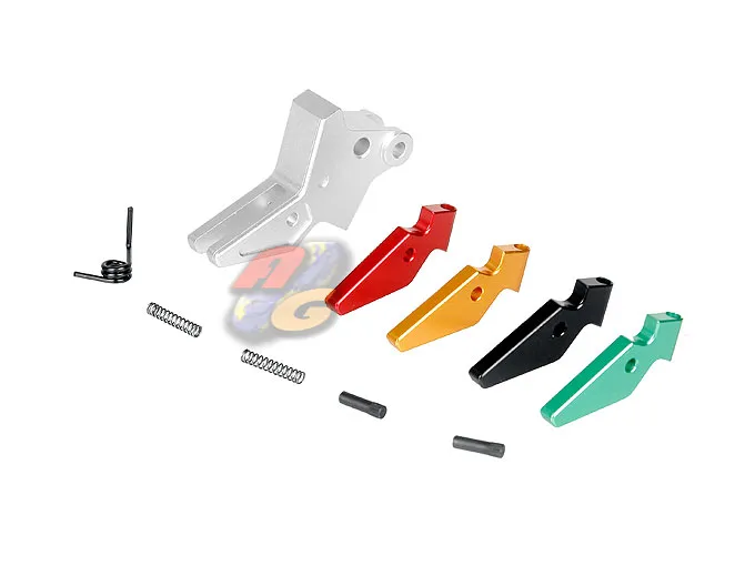 [A1A-WESMPTG-FFSR] Ace 1 Arms Adjustable Flat Face Trigger for WE Toucan GBB Series (Silver)