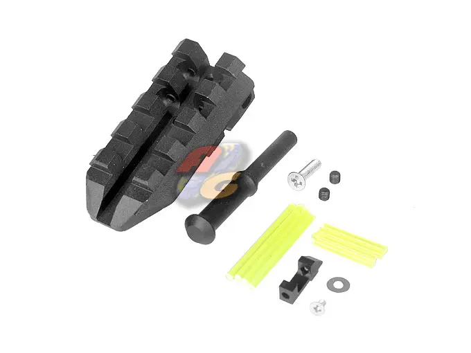 Thunder Airsoft Aluminum CNC Sight Set For Tokyo Marui G17 GBB (BK)