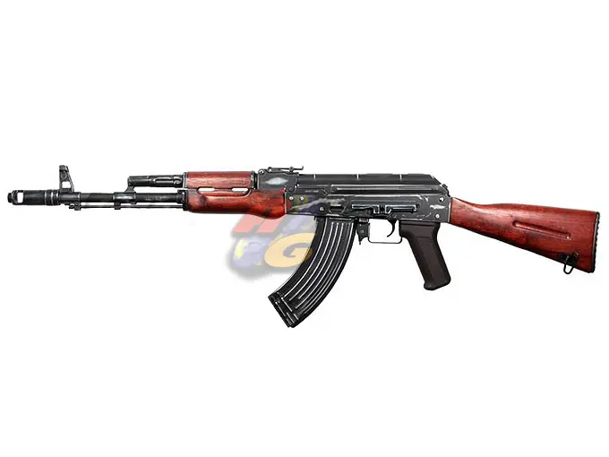 APS AK 74 AEG (Real Wood, Blowback, Battle Worn Version)