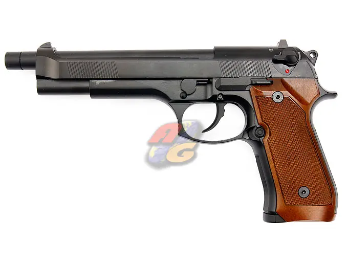WE M92 L Full Metal GBB - Brown Grip