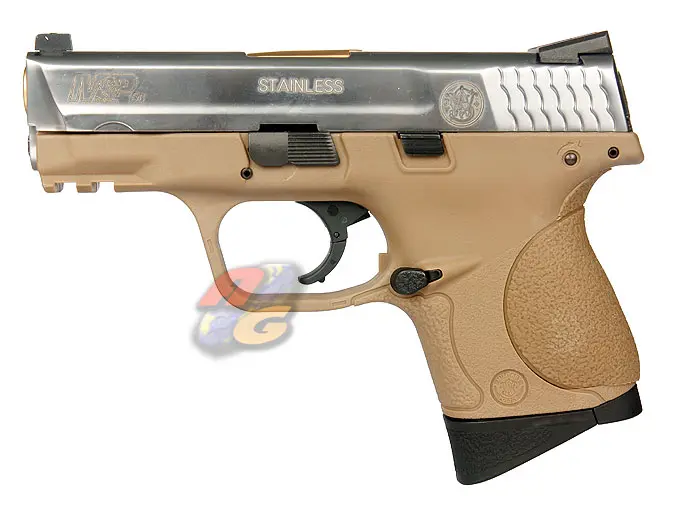 [HK-GUNHK0034] HK M&P9C Compact with Marking GBB Pistol - Full Metal (SV Slide/ Tan Flame)