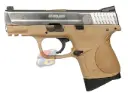 HK M&P9C Compact with Marking GBB Pistol - Full Metal (SV Slide/ Tan Flame)