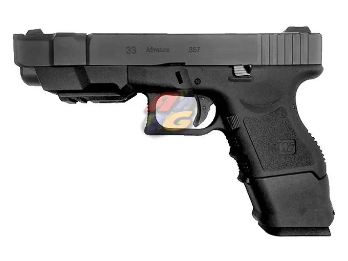 WE G33 Advance Metal Slide GBB Pistol - BK
