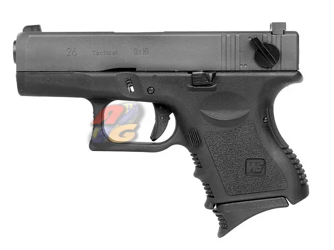 WE G26 Metal Slide GBB Pistol - BK