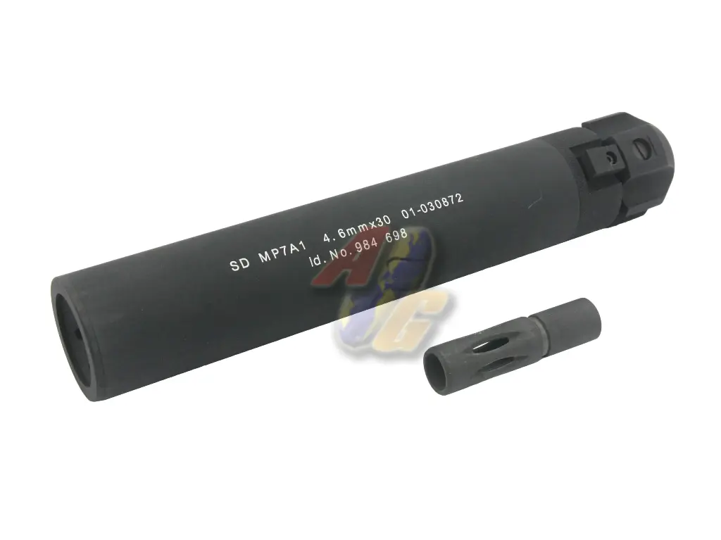 Angry Gun Power Up Silencer for KSC/ KWA/ Umarex MP7 GBB Series - BK