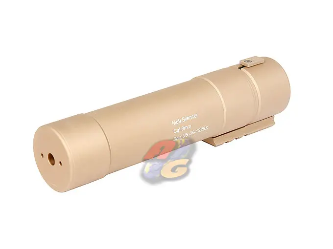 Angry Gun Power Up Silencer for KSC MP9 Series - Tan