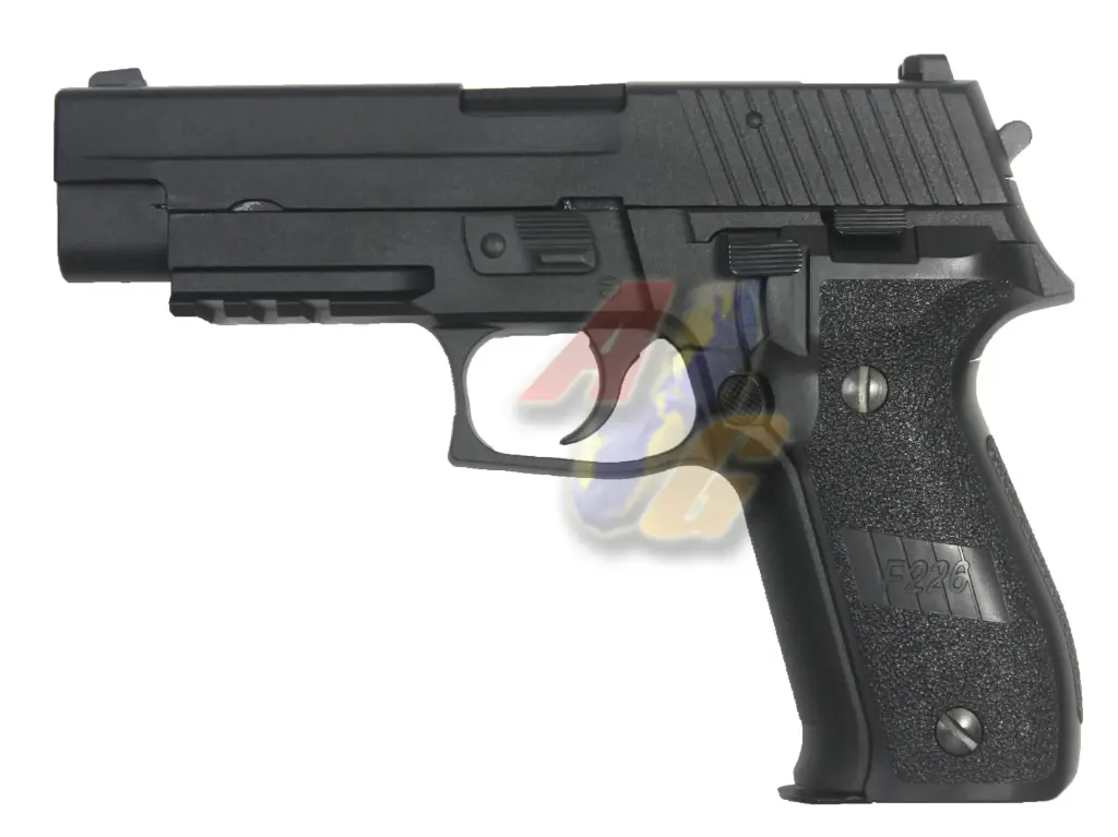 WE F 226 MK25 Railed GBB Pistol (No Marking, BK, Full Metal)